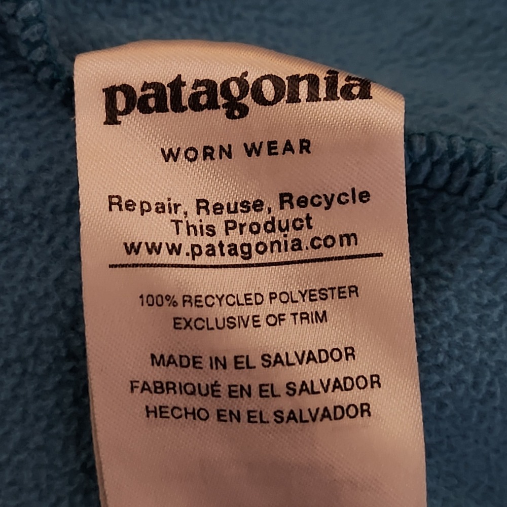 Patagonia Micro D Snap-T Pullover Womens Small Mako Blue Fleece 26020 - Picture 6 of 11